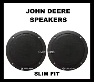 JOHN DEERE 120mm TWIN CONE SPEAKERS (SLIM FIT) - CAR BOAT Radio Stereo - rrp £49 - Picture 1 of 4