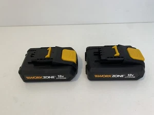 2x Workzone 18v Li-ion 2.0Ah Cordless Drill Power Tool Battery ABP118W2 Genuine - Picture 1 of 14