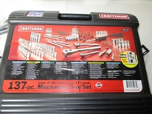 HERRAMIENTA MECÁNICA VINTAGE CRAFTSMAN 137 PIEZAS SEY 935137 35137 9-35137 LLAVES NUEVAS - Imagen 1 de 13