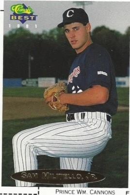 Sam Militello, Jr. 1991 Classic Best #BC8 Gold Bonus Baseball Card - Image 1 of 2