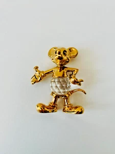 DISNEY MICKEY MOUSE Kristall Figur von Lencia Austria Gold Mickey Mouse - Bild 1 von 10