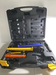 Juego de herramientas de prensa PEX Viega 56000 PureFlow de 1/2 pulgada y 3/4 pulgadas con cortador + estuche - Imagen 1 de 8