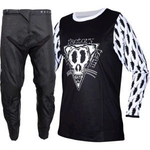 Rat Racing Factory Black/White Jersey w/ STLTH Black Pants Cheap MX Dirt Bike - Picture 1 of 1