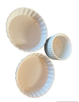 Lot of 3 Crate&Barrel small baking dishes oven safe - Image 1 of 4