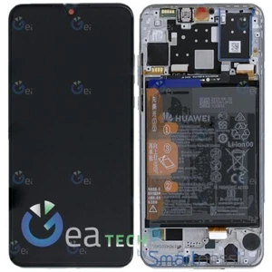 DISPLAY LCD HUAWEI P30 LITE SCHERMO ORIGINALE SERVICE PACK FRAME BIANCO BATTERIA - Afbeelding 1 van 1