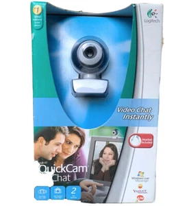 Logitech Quickcam Chat Web Cam Includes Headset Model 961462-0403 - Picture 1 of 9