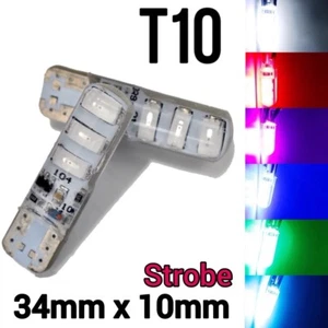 Parking Light T10 W5W 168 194 2825 12961 Strobe 6SMD LED Canbus Bulb K1 For HAK - Picture 1 of 19