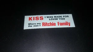  STICKER JUKE BOX KISS - RITCHIE FAMILY - Foto 1 di 1