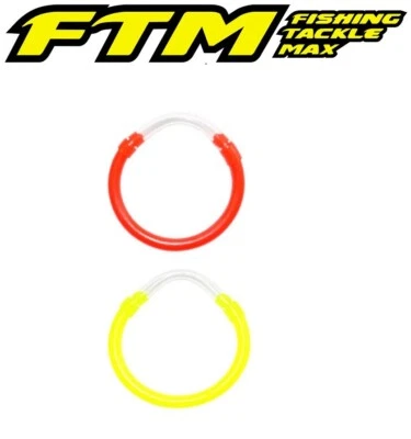 FTM Ring Bissanzeiger Set 2 Stück Einhängebissanzeiger Ringe für Knicklicht