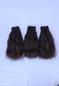South Indian Human Double Drawn Raw Hair Weft or Bundles Available 10- 30Inches - Picture 1 of 7