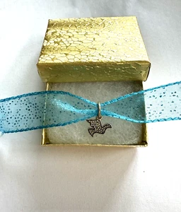 Pandora Sparkling CZ Peace Dove Silver 925 Charm - Picture 1 of 5