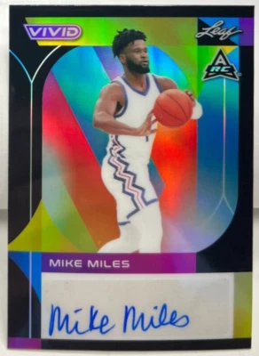 Mike Miles 2023 Leaf Vivid BLACK Autograph Auto ARC #'d 16/20 - TCU HORNED FROGS - Image 1 of 2