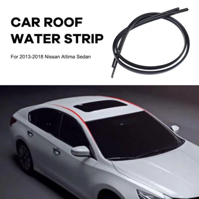 Kit de sellador de molduras de tira de techo de goma 2 piezas para Nissan Altima sedán 13-2018 Foto 1 de 4