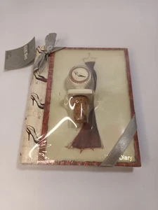 New Sealed Wine Journal Diary Gift Set Wine Cork Stopper Red Dress Glamour 2004 - Picture 1 of 10