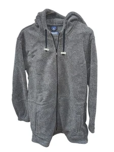 Lands End Jacke Damen dunkelgrau warm Fleece Hoodie Full Zip Cozycore Softcore - Bild 1 von 6