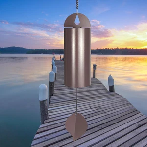 Campana de serenidad de resonancia profunda - Timbre conmemorativo para exteriores de 26"" con tono profundo, grande - Imagen 1 de 11