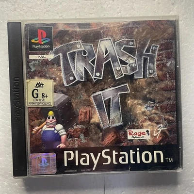 Trash It Sony Playstation 1 PS1 PSX PAL Game Complete w Manual + Cheat Codes - Image 1 of 3