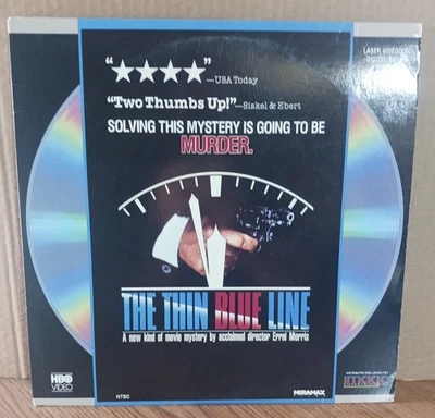 THE THIN BLUE LINE: Pre-Owned Laser Video Disc HBO Video 1988 - Image 1 of 4