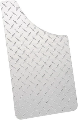 Dee Zee DZ1808 Brite-Tread Universal Aluminum Mud Flaps 11" x 19" Silver  - Image 1 of 4