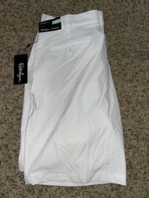 Pantalones cortos de golf Walter Hagen Perfect 11 Collection para hombre talla 42 10” entrepierna blancos nuevos con etiquetas Foto 1 de 3