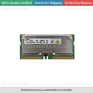 MS18R1624AH0-CK8 Samsung 128MB SORIMM ECC PC 800 800Mhz - Picture 1 of 1