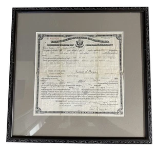 1915 Einbürgerungszertifikat USA, Brooklyn, New York Historical Document - Bild 1 von 9