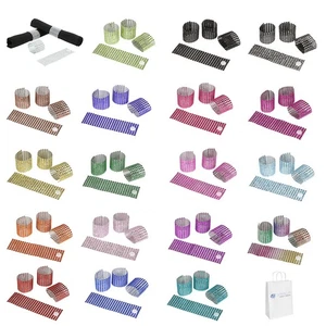 Anillos de servilleta de diamantes de imitación de cristal de diamantes - 19 colores - sujetadores reutilizables - Imagen 1 de 20