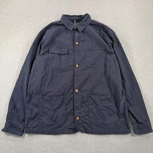 Sobrecamisa Orvis Chore Shacket Para Hombres Grande Azul Cuerda Sarga Camisa Chaqueta Bolsillos - Imagen 1 de 16