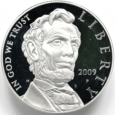 2009 P Abraham Lincoln Commemorative Silver Dollar w/ Box & COA - Image 1 of 4