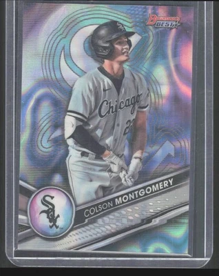 2022 Bowman's Best #TP-27 Colson Montgomery Prospects Aqua Lava Refractor /199 - Image 1 of 2