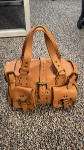 Mulberry Roxanne Vintage brown Leather Handbag Purse Bag/authentic/used 026904 - Picture 1 of 10