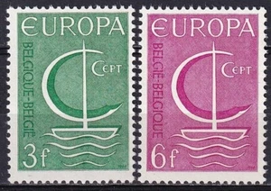 Belgium 1966 Yvert #1389/90 Europe CEPT MNH VF - Picture 1 of 1