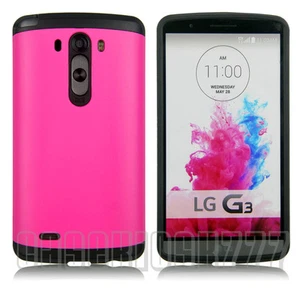 for LG G3 rugged hybrid rubber silicone heavy duty shook proof case cover skin - Picture 1 of 6