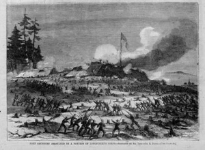 FORT SAUNDERS ASSAULTED BY LONGSTREET, CIVIL WAR BATTLE - Afbeelding 1 van 1