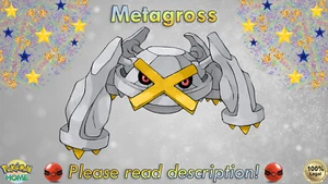 ✨Shiny Metagross EVENT 6IV✨Pokémon Sword Shield HOME + others (💯Legal) - Picture 1 of 5