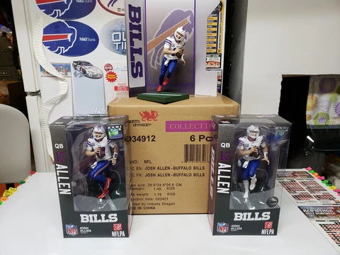 Josh Allen Bills Series 1 Imports Dragon NFL 6" Figures Sealed Case w VARIANT Cover