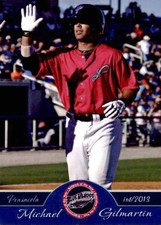 2013 Pensacola Blue Wahoos Grandstand 10 Michael Gilmartin Thousand Oaks CA Card