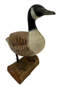 Estatuilla de madera tallada original antigua de 8" tallada estatua - Imagen 1 de 7