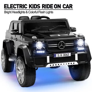 JOYLDIAS Black Electric 12V Battery Kids Ride On Car Truck Toy Gift w/Remote,MP3 - Picture 1 of 23