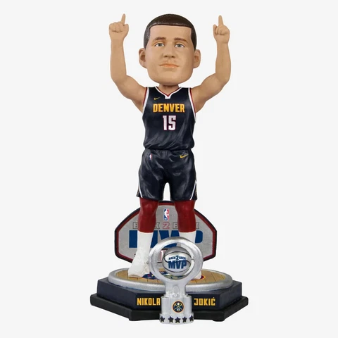 Nikola Jokic Denver Nuggets Back to Back NBA MVP Bobblehead Cover