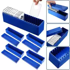 5 PACK Storage Box Plastic Case for 20 Certified PCGS NGC Slabs Coin Holders US - Picture 1 of 13