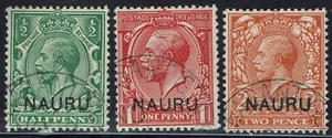 NAURU 1916 KGV ½D 1D AND 2D USED - Picture 1 of 2