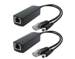 Anvision Gigabit PoE Splitter 48v to 12V 2A Ethernet Adapter for Security Camera - Picture 1 of 12