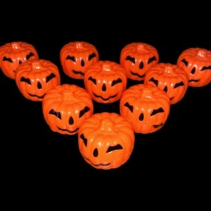 Mini Candy Holders Halloween Calabaza Plástico Naranja 2" Juego de 10 - Imagen 1 de 1
