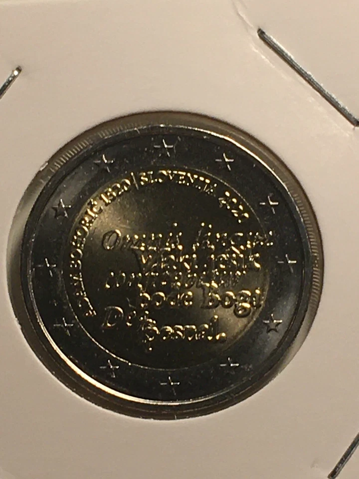 2 EURO SLOVENIE 2020 500 ANS NAISSANCE ADAM BOHORIC COMMEMORATIVE NEUVE - Photo 1/1