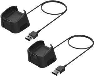 Compatible For Fitbit Versa USB Charging Cable Charger Dock Cradle 2 Pack - Picture 1 of 6