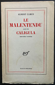 [French] Le Malentendu, Caligula by Albert Camus Gallimard 1958 partly uncut!