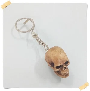 Skull Keychain Bonehead resin collectibles Chopper Handmade Keyring Biker New - Picture 1 of 10