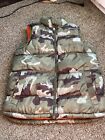 Boy’s Youth XL (14-16) Green Camo Old Navy Puffer Vest  EUC