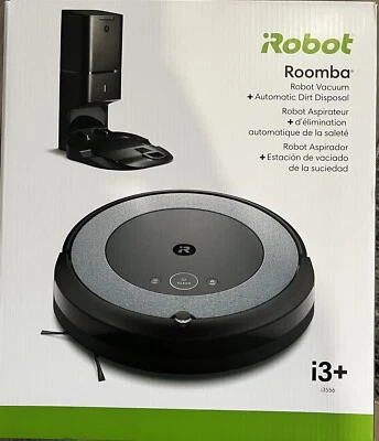 iRobot Roomba i3+ EVO Wi-Fi Connected Self Emptying Robot Vacuum Black i3550 New - Image 1 of 4